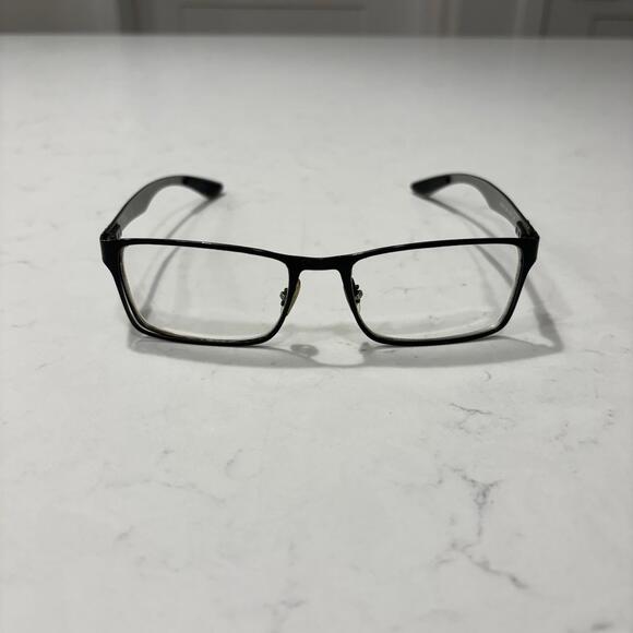 Ray-Ban RB8415 2503 Mens Black Silver Carbon Fiber Eyeglasses Frames 53-17 145mm - Picture 1 of 9
